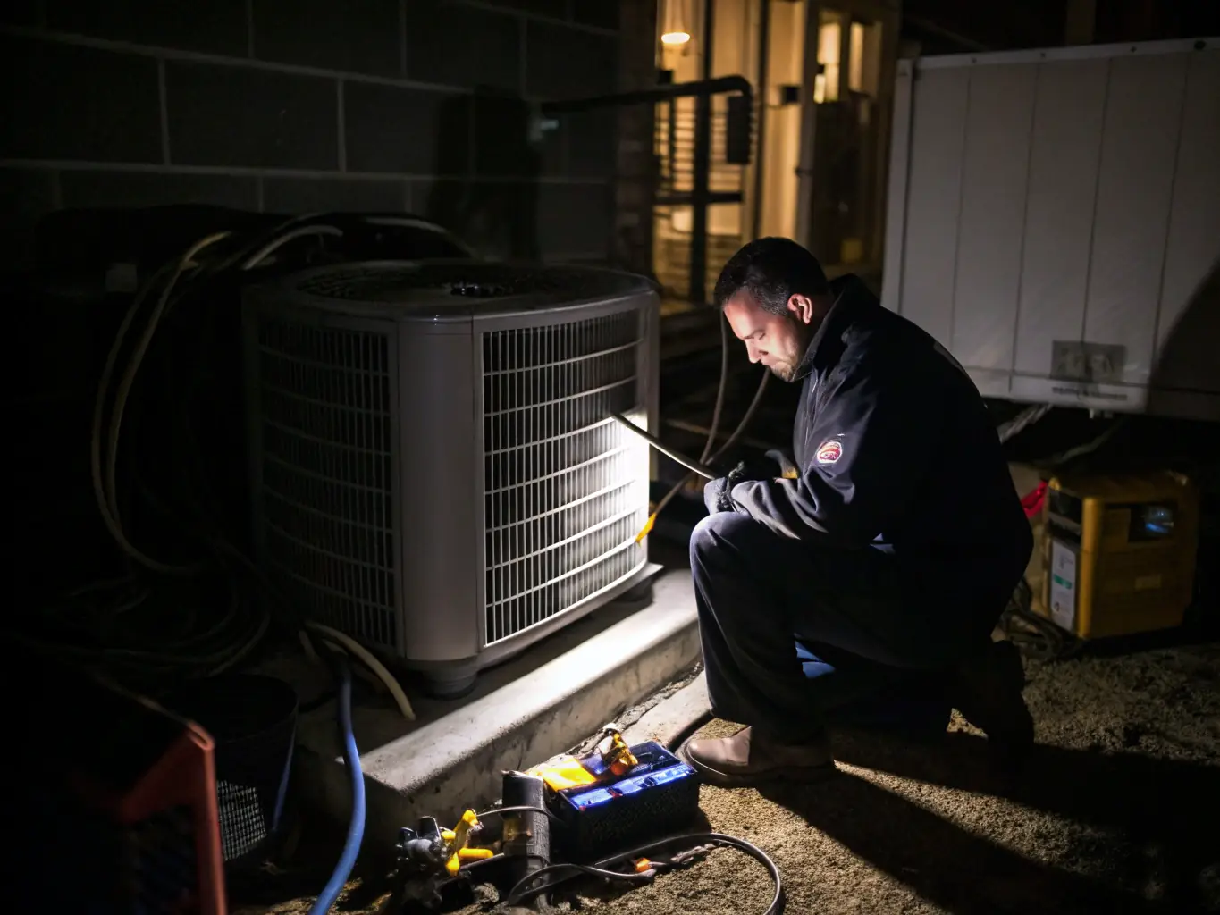 A close-up shot of a technician replacing a faulty component in a heating system, emphasizing the use of quality spare parts by gazservice.