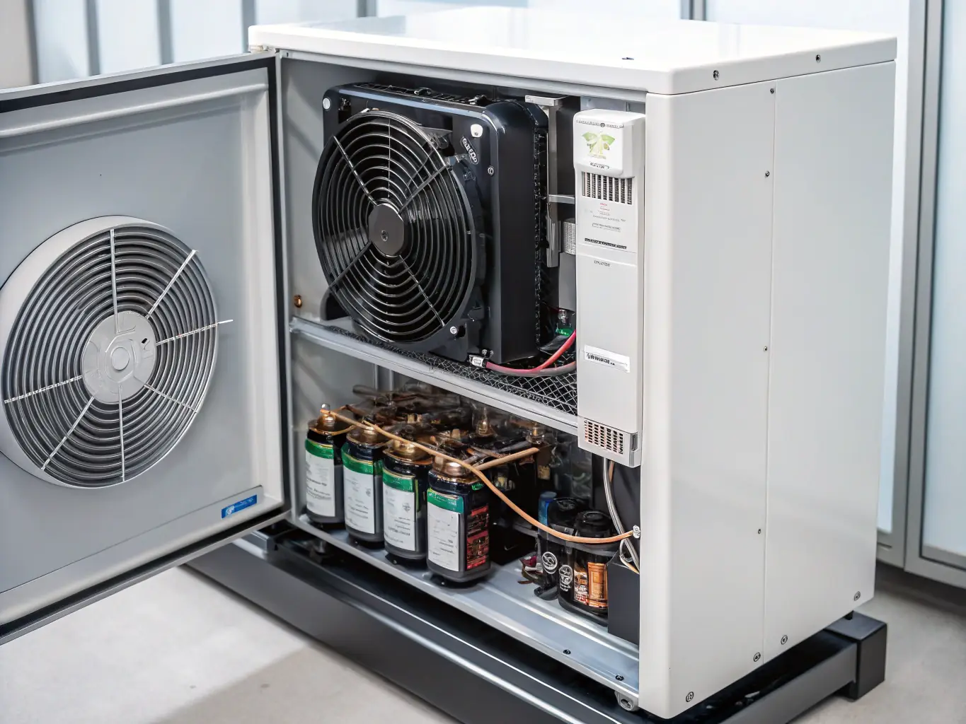 An image showcasing the intricate components of a No Frost system, emphasizing the complexity and precision required for its repair.